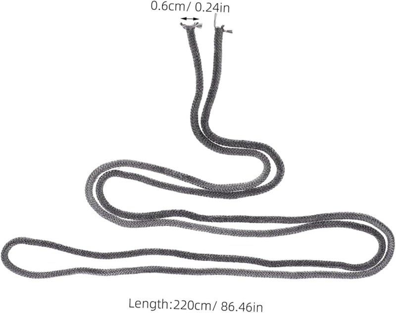 High Temperature Graphite Fiberglass Seal Rope 220X0 6X0 6CM For Woodburning Stove Replacement Heat Resistant Gasket - Image 2